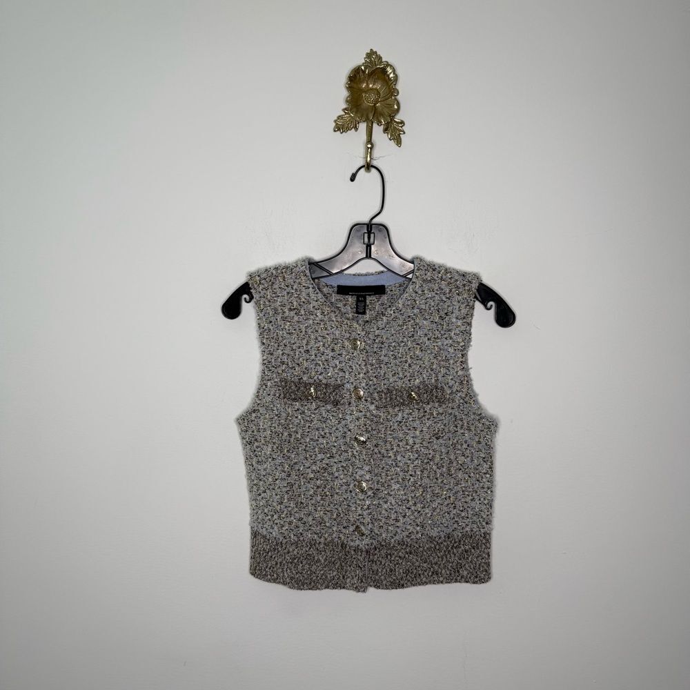 WHBM Metallic Tweed Sweater Skirt Set XS